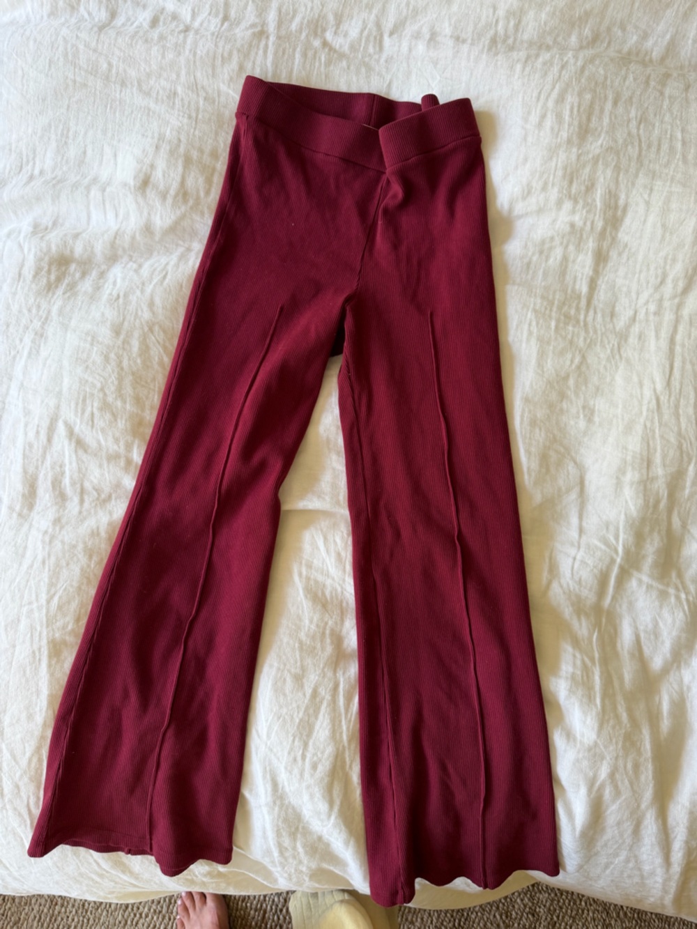 Donni Burgundy kick flare